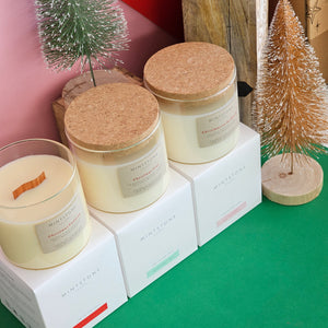 Christmas Collection - Large Wood Wick Candles