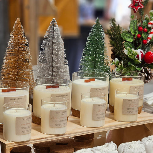 Christmas Collection Bundle (4 Large Wood Wick Candles)
