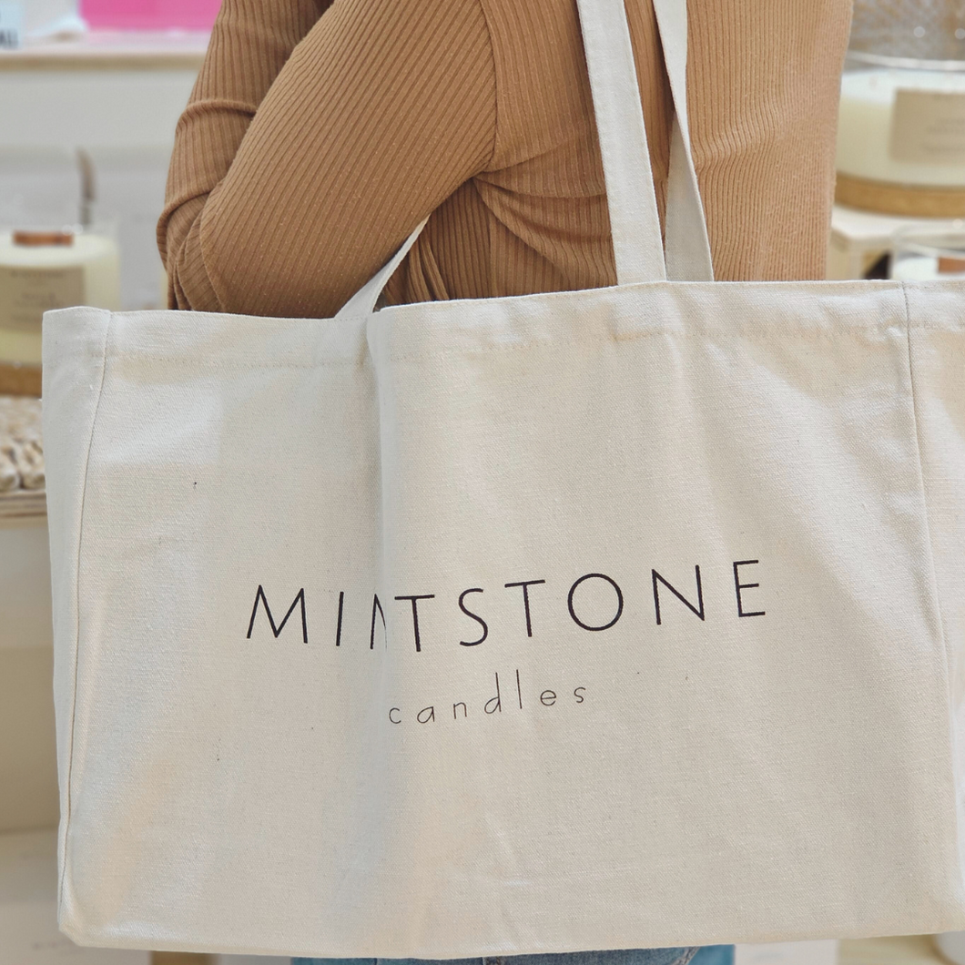 Mintstone Candle Tote Bags